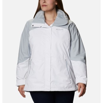 Columbia Bugaboo II Fleece Interchange Plus Size, Chamarras Blancos Grises Para Mujer | 309128-JRB